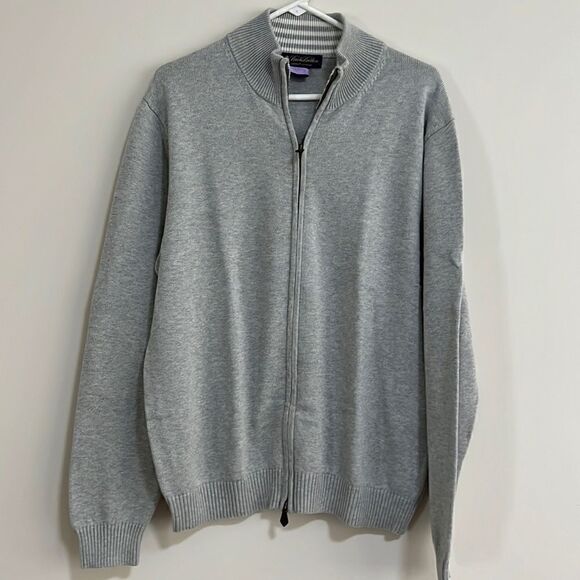Men’s Brooks Brothers Supima Cotton Zip Up Sweater. Excellent Condition. Size L